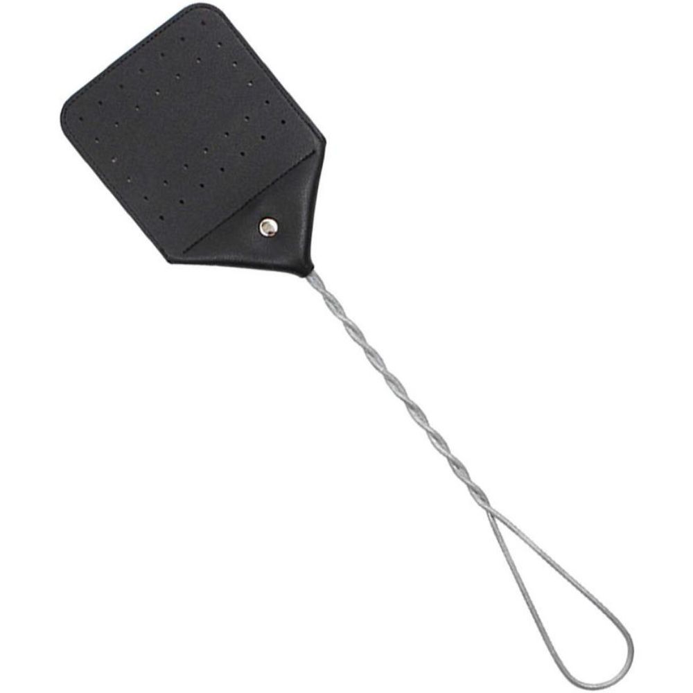 PU Leather Fly Swatter - Black